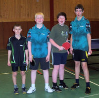 Die II. A-Schülermannschaft Tischtennis